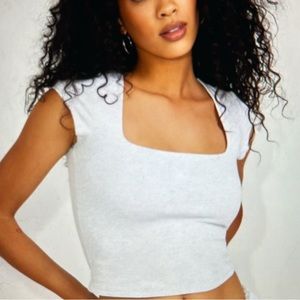 Portia Square Neckline Tee Garage